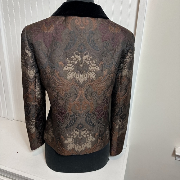 Elegant Black and Brown Women's Jacket - Picture 5 of 13